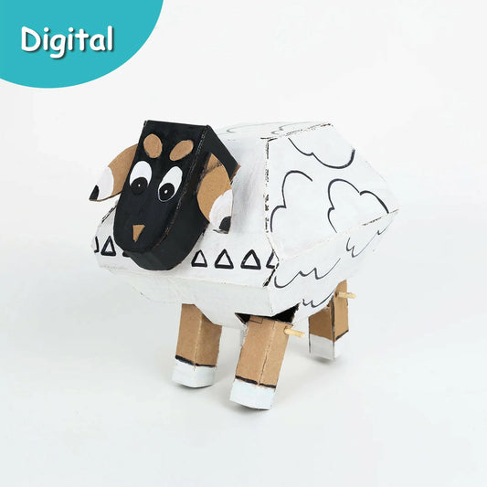 Cardboard Sheep Digital Kit