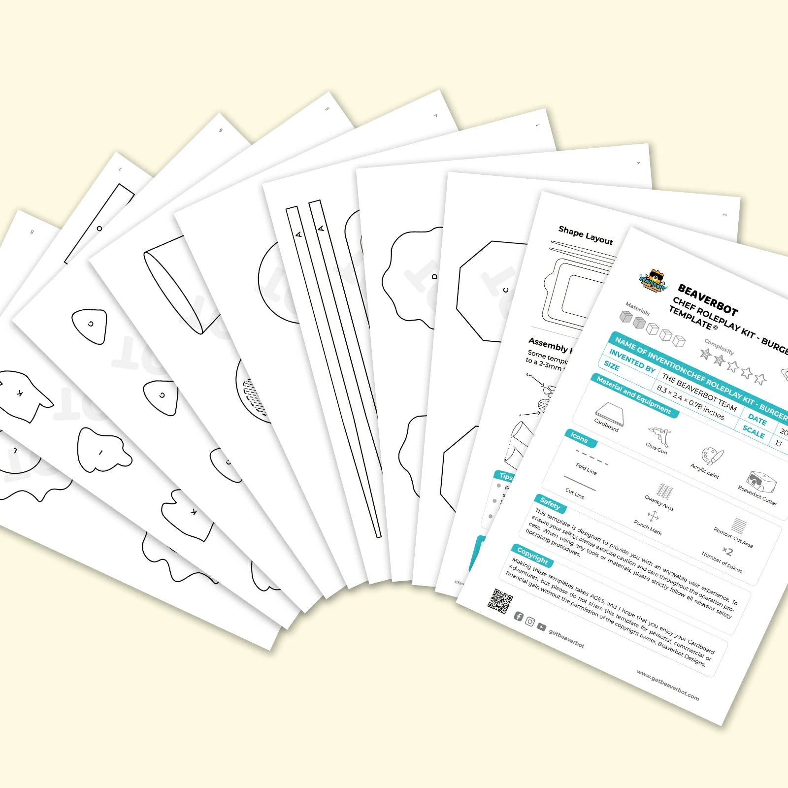 Chef Roleplay Material Kit – Burger