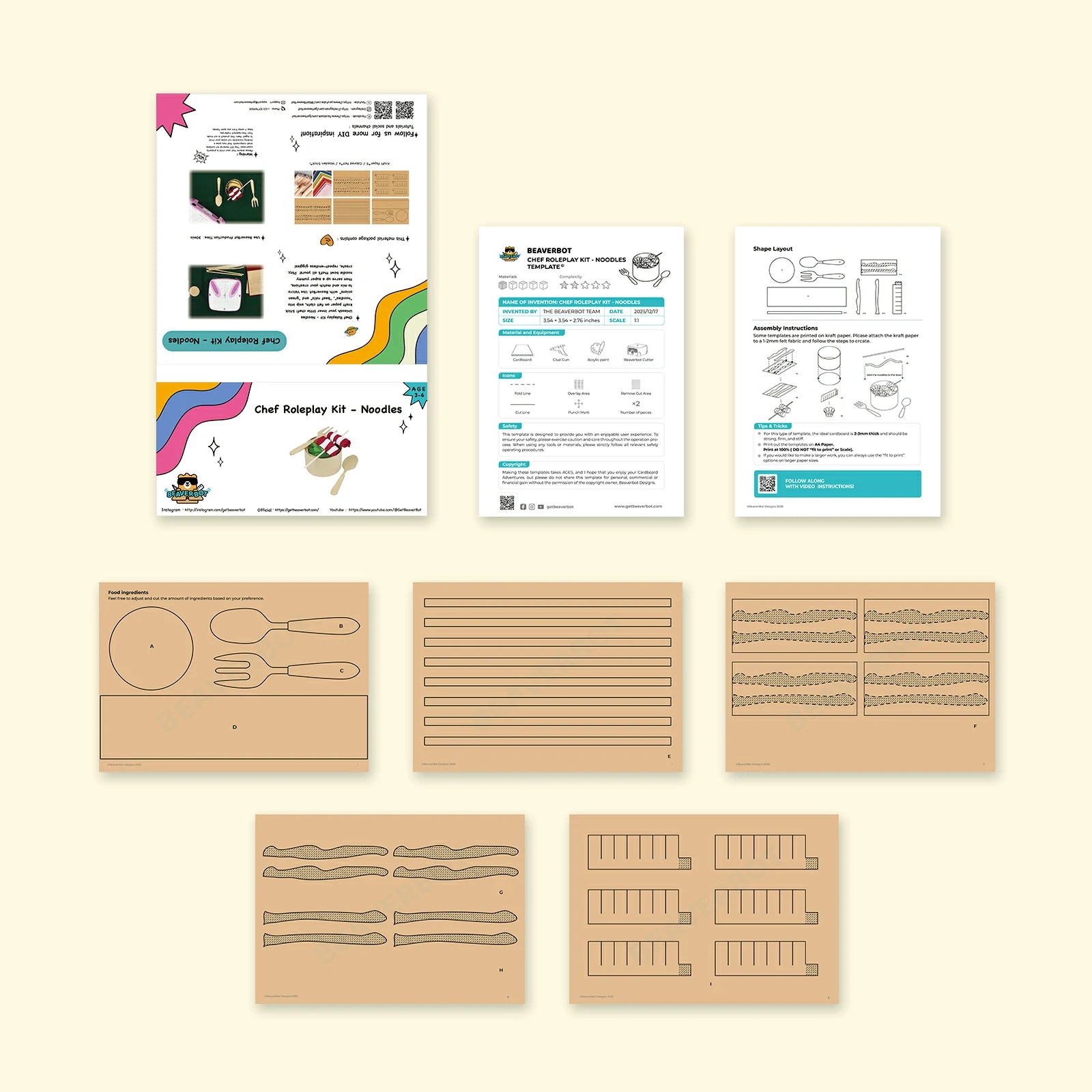 Chef Roleplay Material Kit – Noodle