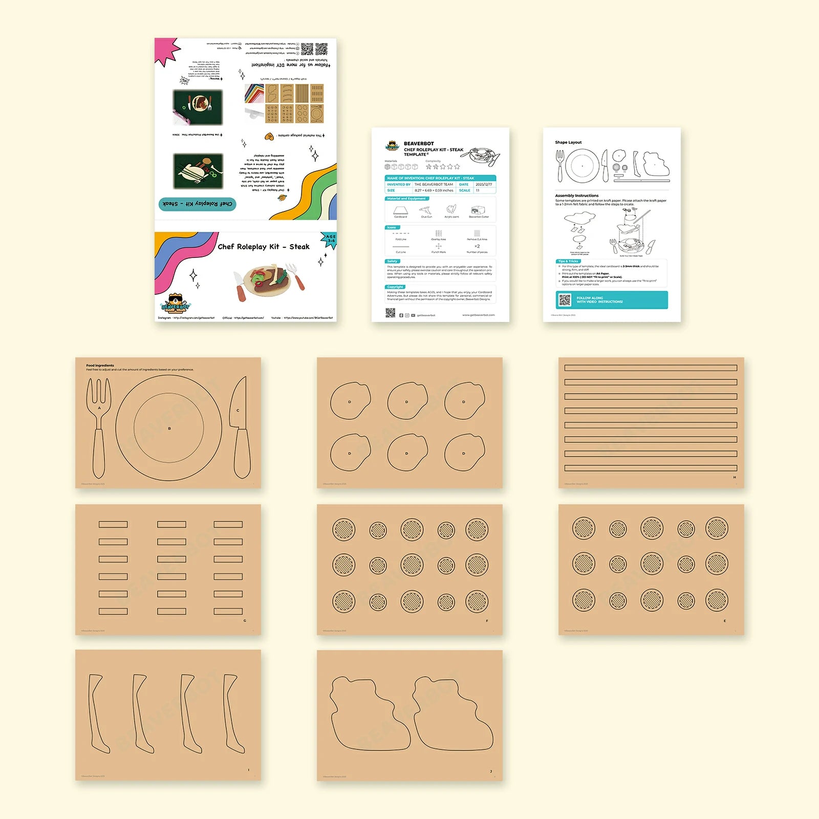 Chef Roleplay Material Kit – Steak