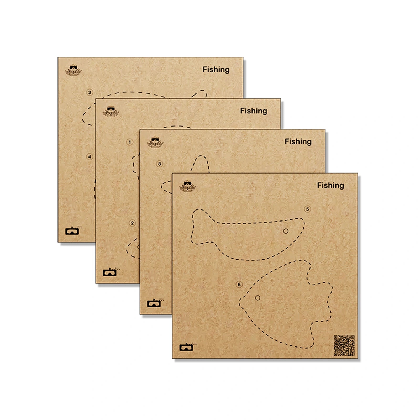 Fishing Cardboard Material Kit