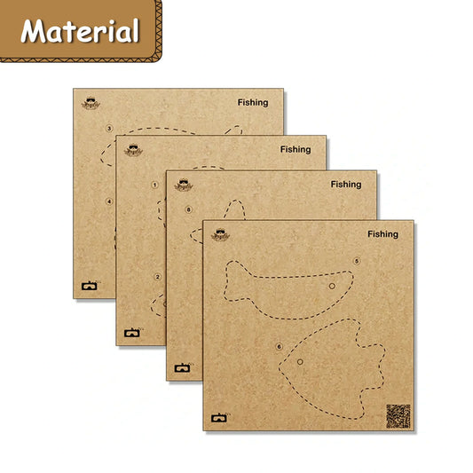 Fishing Cardboard Material Kit