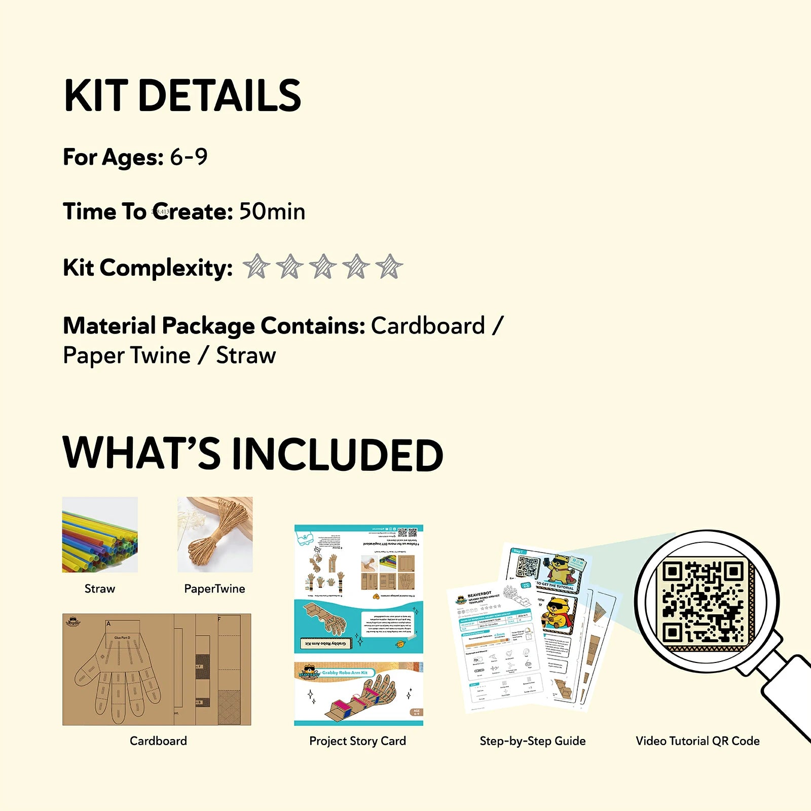 Grabby Robo Arm Material Kit