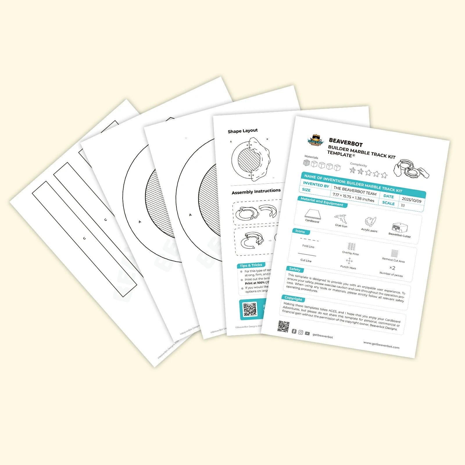 STEAM Builder Marble Track Material Kit