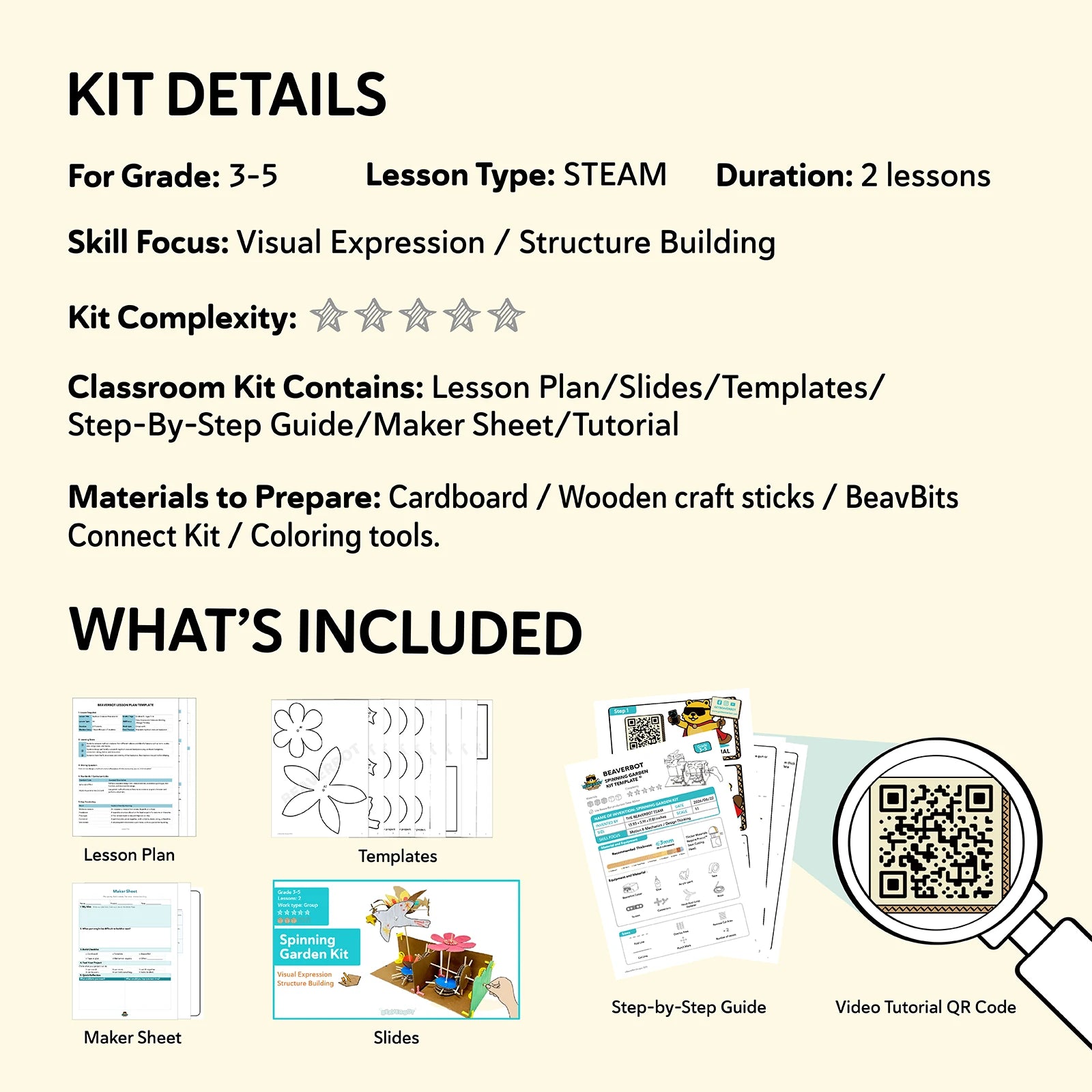 Spinning Garden Digital Kit for Classroom