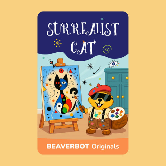 Surrealist Cat Project Card