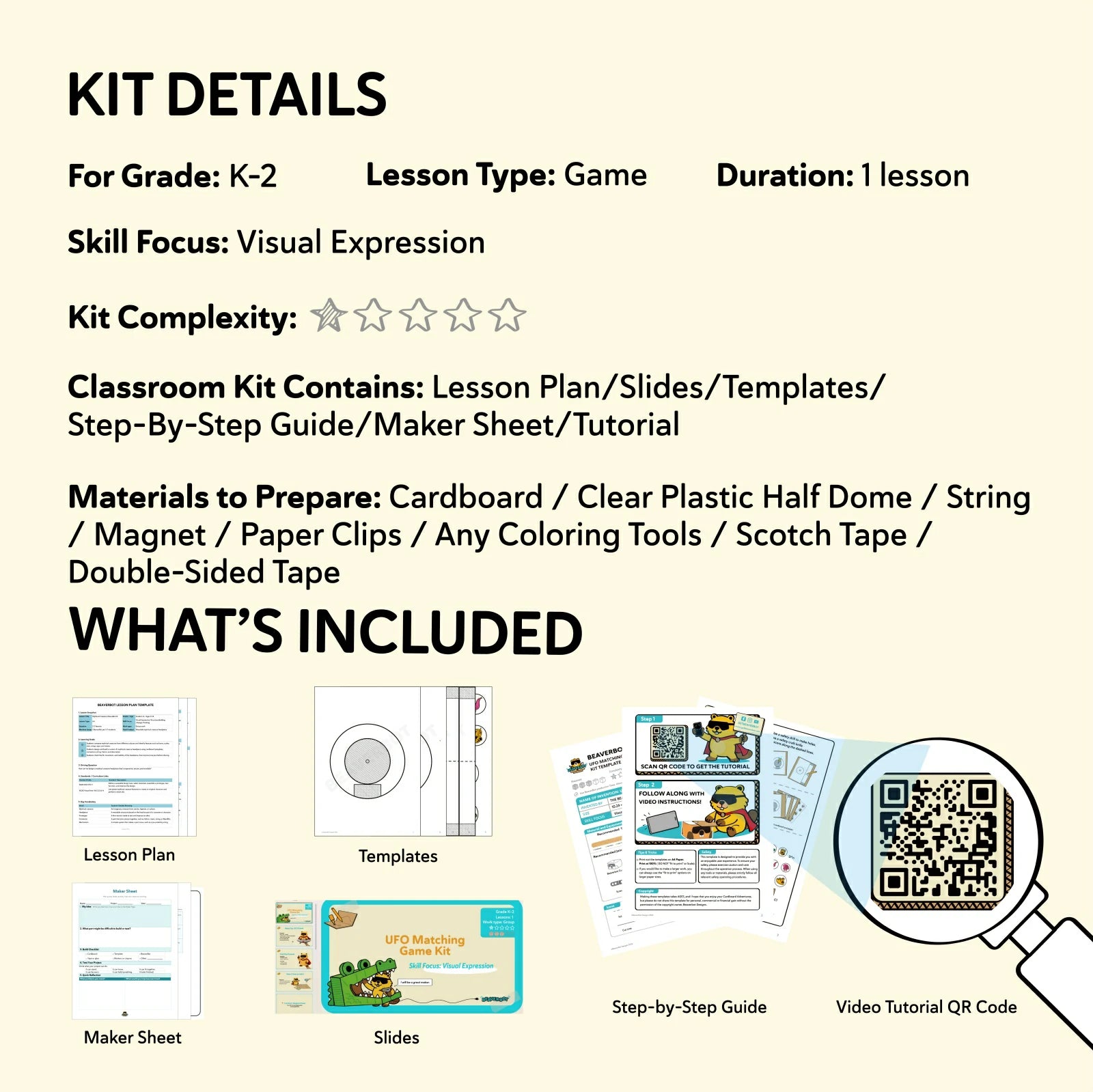 UFO Matching Game Digital Kit for Classroom